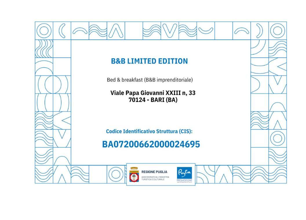 B&B Limited Edition 바리 외부 사진